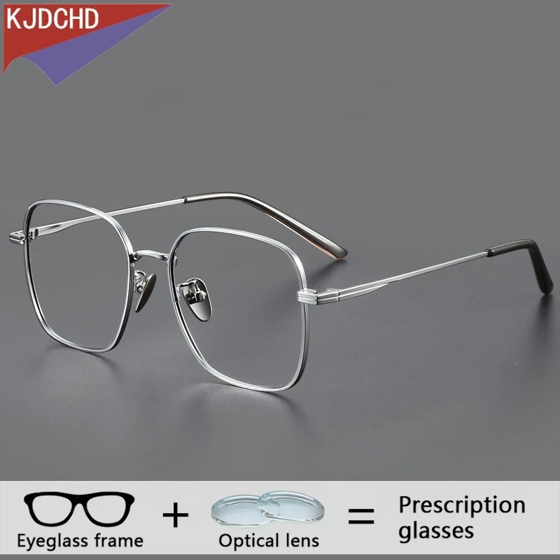 

Big Square High Myopia Progressive Eyeglasses Men Titanium Custom Doctor Prescription Glasses Bifocal Multifocal Optical Eyewear