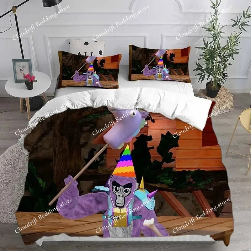 

Game Duvet Cover Gorilla Tag Pillowcase Bedding Set Adult Boy Girl Bedroom Decoration Children Single Double Large Size