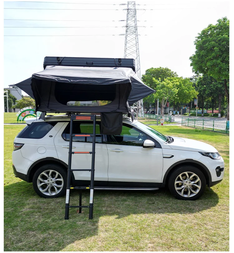 Car Roof Tent Canopy for Self-driving Tours Aluminum Double-layer Tent Fully Automatic Rain-proof Car Roof New Outdoor Camping.