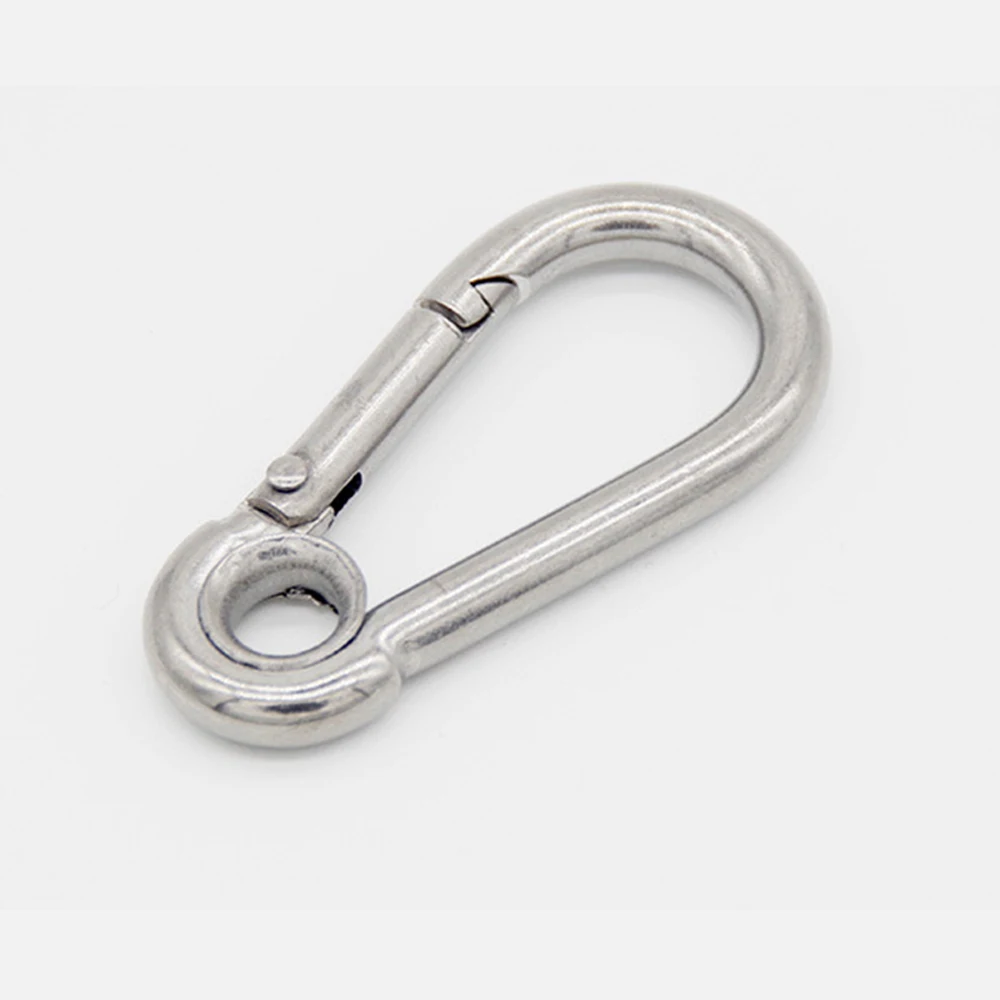 M4 M5 M6 M7 M8 M10 M11 M12 Spring Snap Carabinerl1/2//5/10 Pcs Survival Ring Lock Hook Camping Climbing Equipment