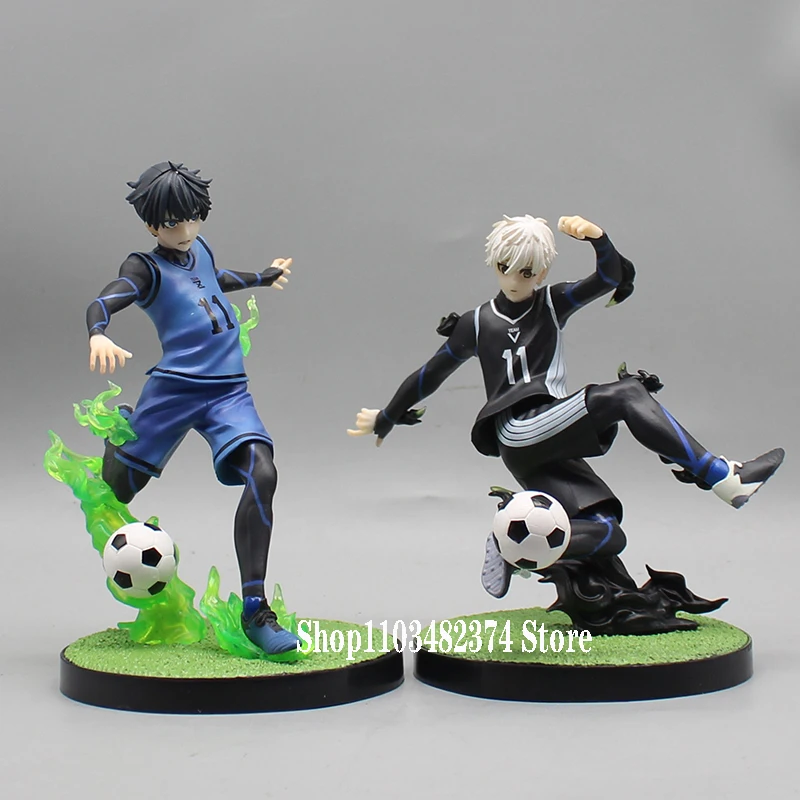 16cm BLUE LOCK Action Figure Forward Isagi Yoichi Figure Anime Play Soccer Nagi Seishiro Figurine Model PVC Collector Statue Toy