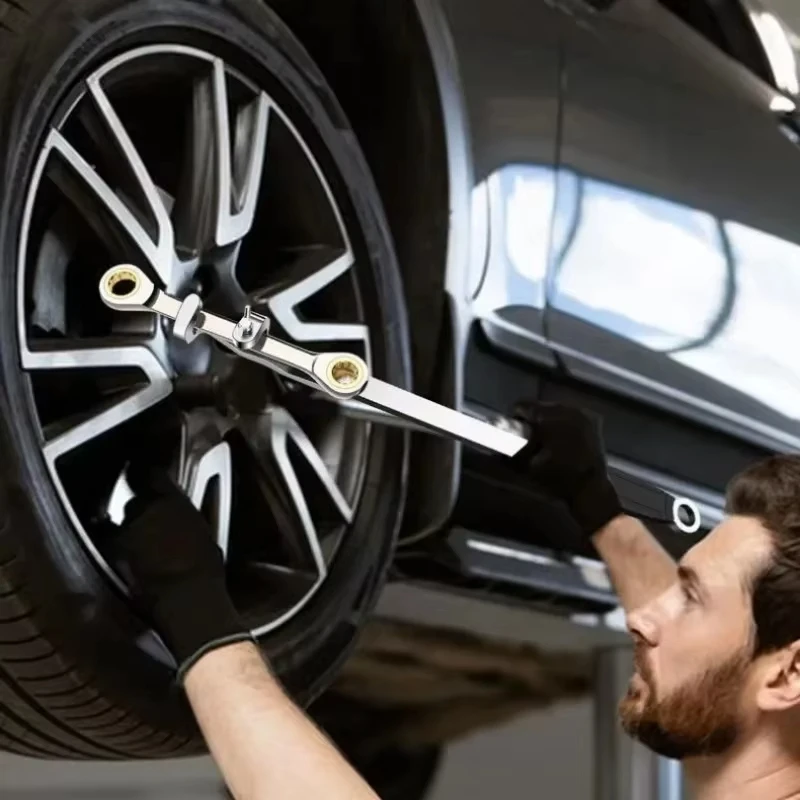 Barra de ferramentas extensora de chave, adaptador de torque universal longo de 15 polegadas, ferramenta amplificadora de torque de extensão de chave de pneu de veículo