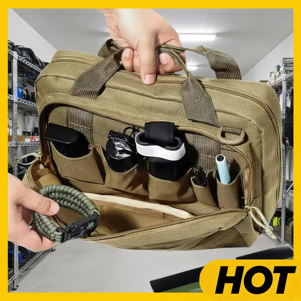 

Тактическая сумка-мессенджер из ткани Оксфорд 600D с запирающимся отделением для охотничьих принадлежностей и инструментов, для охоты и стрельбища