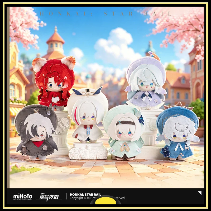 Honkai Star Rail Figure Peripheral Products Topaz ‌Argenti Robin Firefly Q-version Doll Keychain Seasonal Doll Series Original