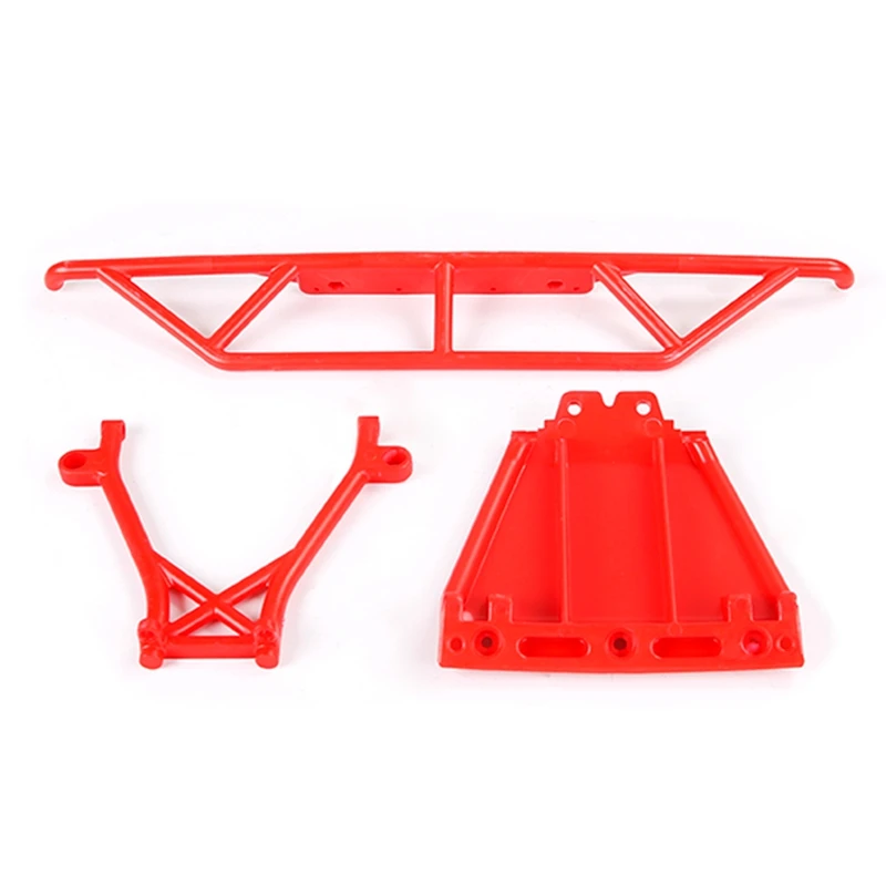 High Strength Nylon Front Bumper Set for 1/5 Rovan LT LOSI 5IVE-T Rc Car Toys Parts,Red