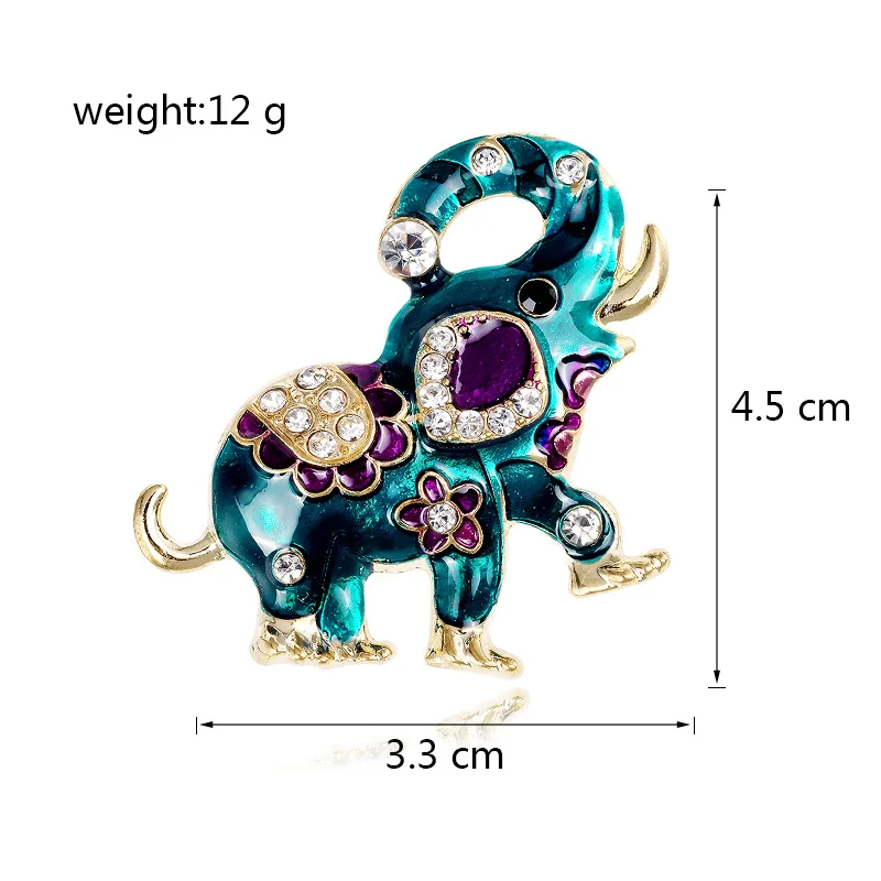 Hot Selling Ethnic Style Elephant Brooch Women\'s Unisex Brooch Girl Accessories Pin Gift Wholesale