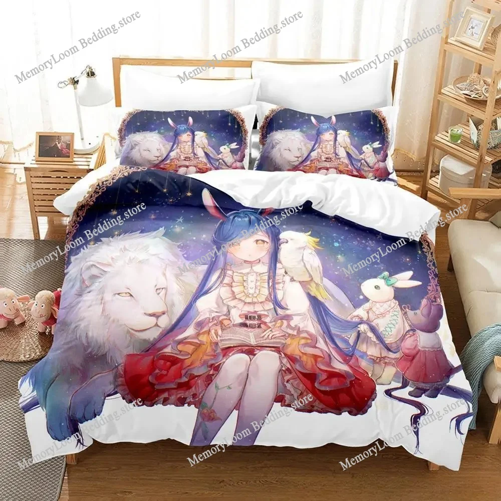 

3d Printing Ascendance of A Bookworm Bedding Set Cartoon Anime Adult Kid Bedroom Duvet Cover Sets Home Textiles