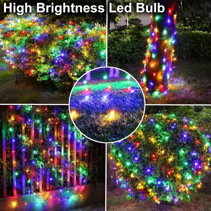 ไฟตกแต่งสวนกลางแจ้ง 600LEDs ไฟตาข่ายอัจฉริยะบลูทูธ พร้อมหม้อแปลง 5V ขนาด 3x1.2 เมตร สำหรับงานแต่งงาน คริสต์มาส ตกแต่งสวน 64 โหมด