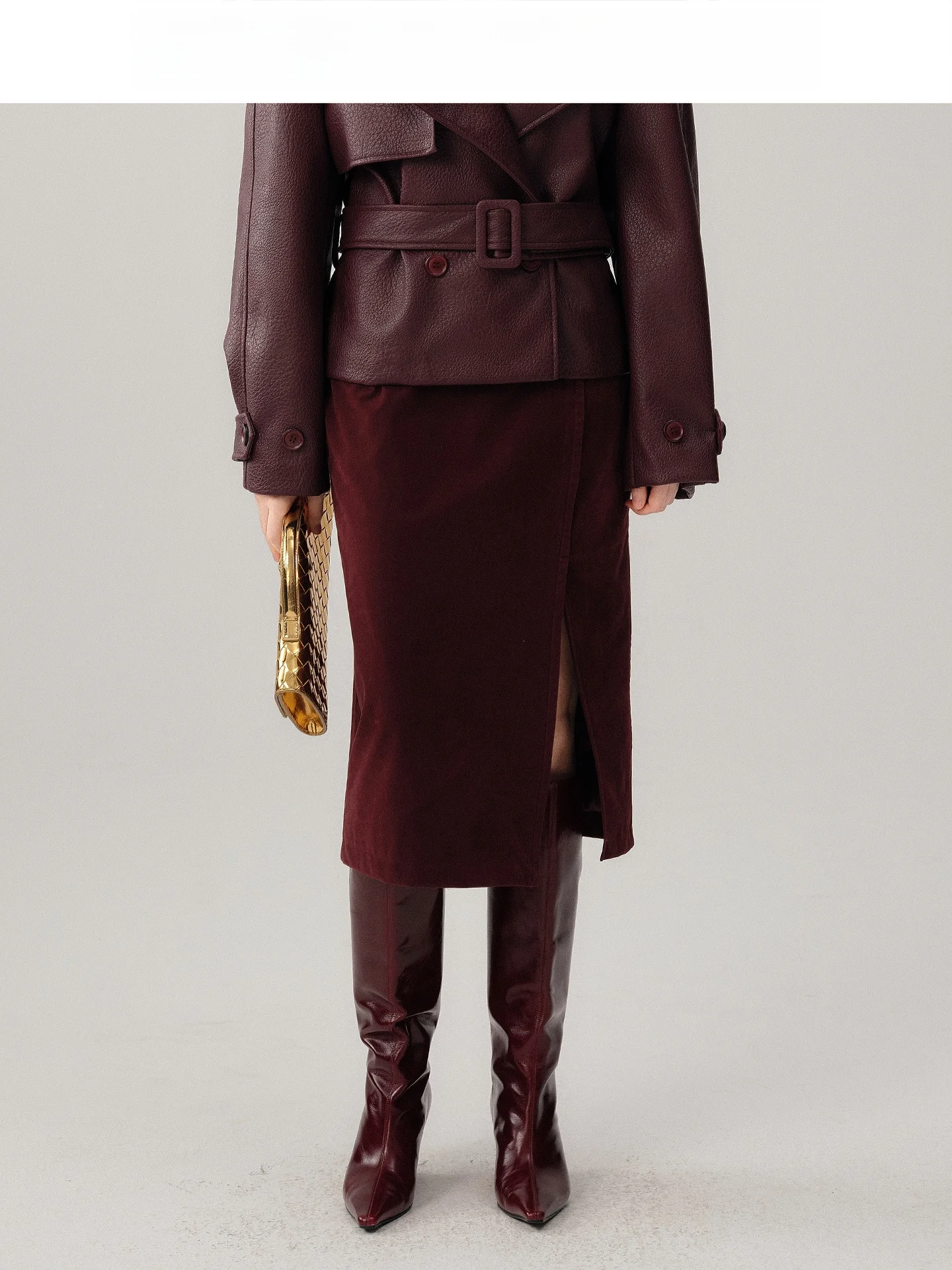 

Юбка Audrey Wang Red Velvet в стиле ретро, облегающая, повседневная, средней длины, омолаживающая, осенне-зимняя, модная, женская