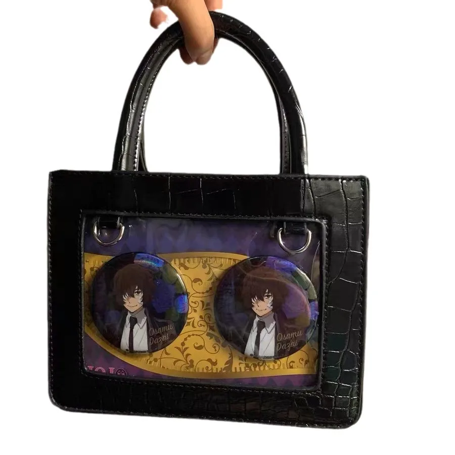 Borsa per le donne 2024 tendenza sottocultura in pelle verniciata Ita borse donna trasparente moda fai da te Harajuku Tote estetico Bolso Mujer