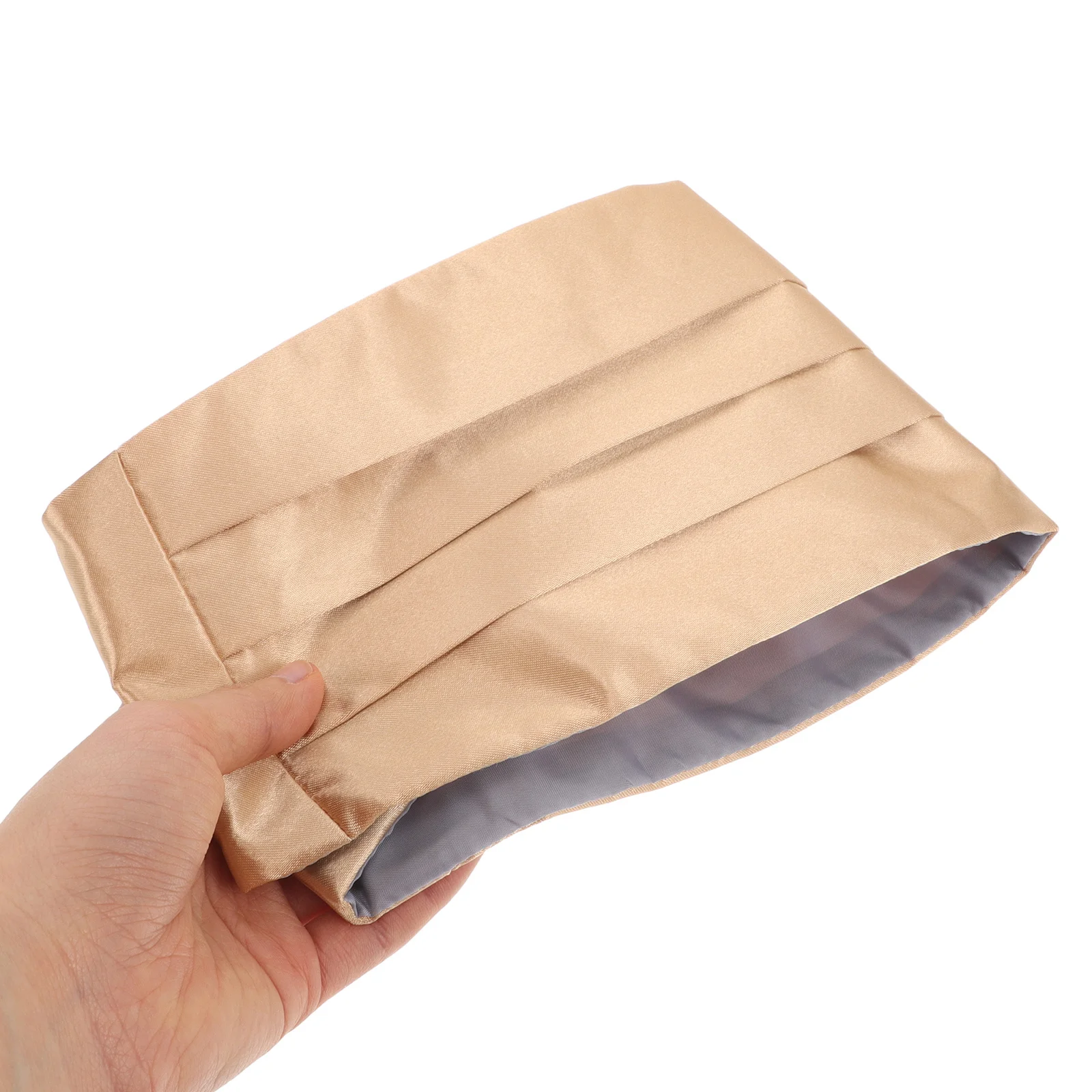 طقم Cummerbund الرسمي للرجال من الساتان حزام خصر مسبق قابل للتعديل لحفلات الزفاف وحفلات السهرة وحزام الملابس #2