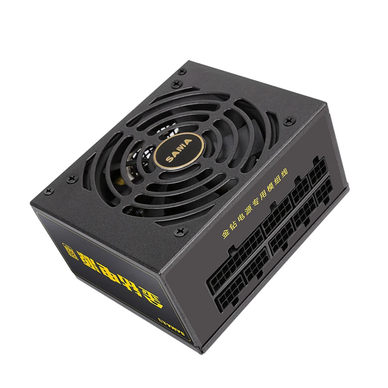 Fuente de alimentación SAMA 550W 650W SFX PSU, fuente de alimentación Modular completa 80PLUS Gold Medal/PFC activo/ventilador de refrigeración/para fuente de alimentación ITX M-ATX