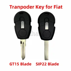 10pcs SIP22 Car Transponder Key GT15R Chip Key Shell Vehicle Spare Key for Fiat 500 DOBLO FIORINO PUNTO QUBO Positron SEICENTO