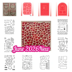 Heartfelt Beach Crafts Silicone Stamps Stencils Reusable DIY Scrapbooking Decor Embossed Album Cut Dies Craft Template 2026 New