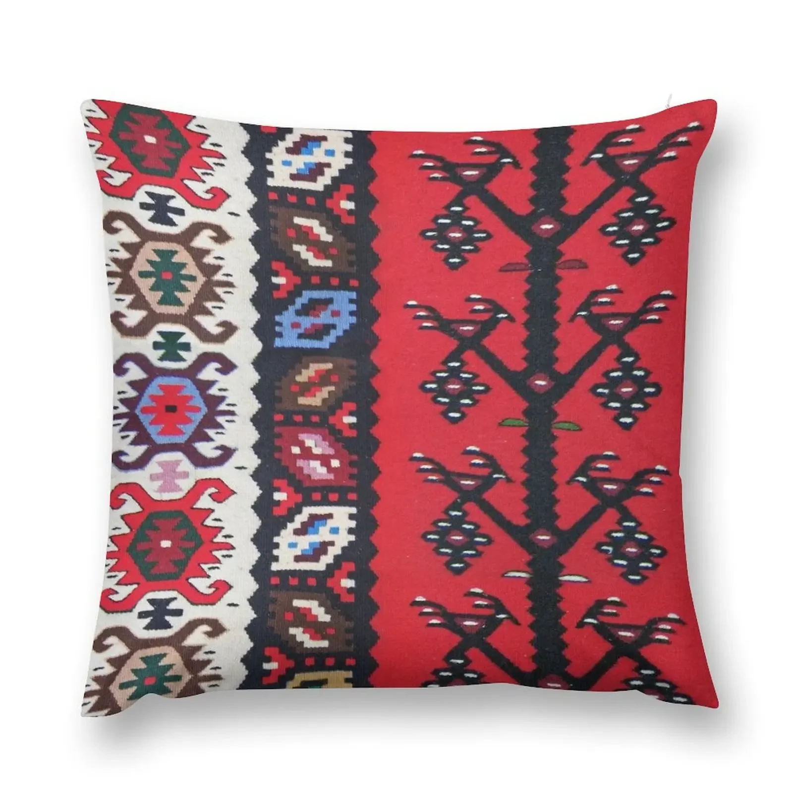 Boho Kilim Ethnic Tribal Pattern. Symbol of Prosperity and Love Throw Pillow Sofa Decorative Covers New year pillow