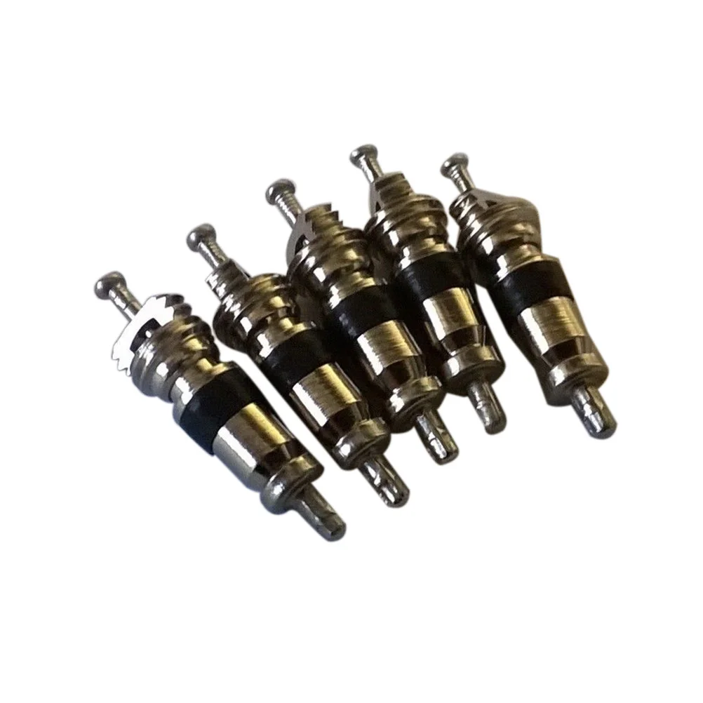 

20pcs Tire Stem Core Replacement Heavy Duty Nickel-Plated Brass For Car Truck Motorcycle Bicycle Atv 300 Psi Repair Tool