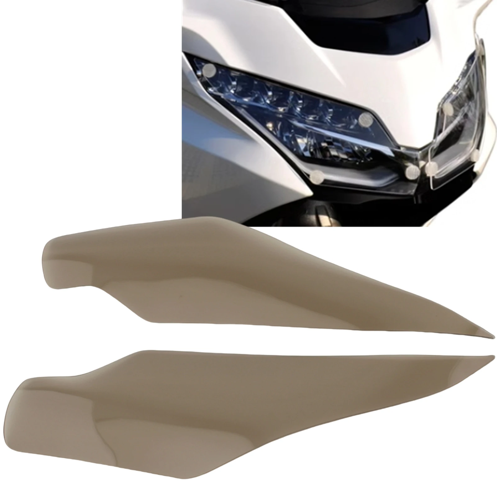 

For Honda Goldwing GL1800 2018-2024 Motorcycle Headlight Headlamp Head Light Lamp Protector Guard Shield Screen Lens Cover Shade