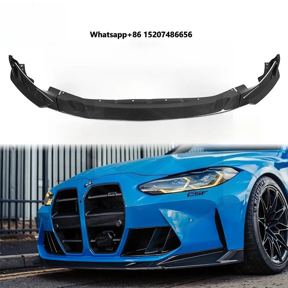 

R44 Type Dry Carbon Fiber Front Lip Front Bumper Lip Separator Front Scoop Chin Spoiler