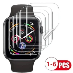 Protective Film On Apple i Watch Ultra 49mm 7 8 9 4 5 6 SE 4 3 2 1 45 44 42 41 40 38 MM Screen Protector Hydrogel Soft Film Foil