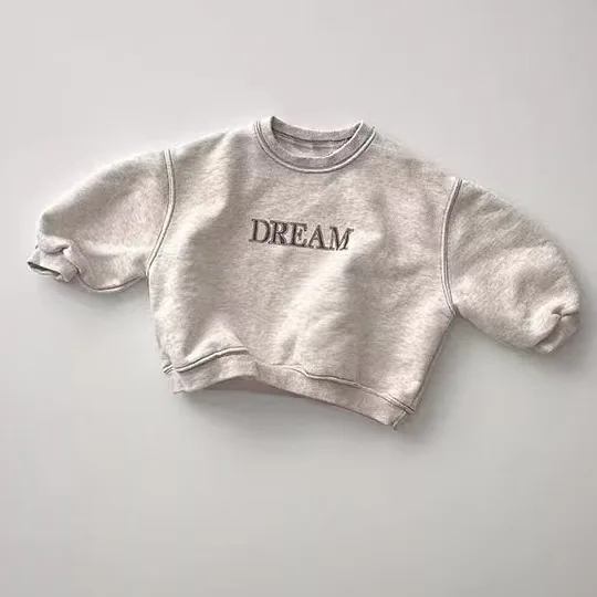 2024 Herbst Kinder kleidung setzt Baby Jungen Mädchen Sweatshirt und Hose 2 Stück Anzug Baumwolle Kleinkind Kinder lässig Brief Trainings anzüge