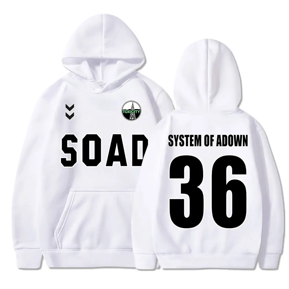 Rock Band System of A Down Jersey EU and UK 2026 Tour Hoodies Men Women Retro Fashion Sportwear Loose Fleece Pullover Streetwear