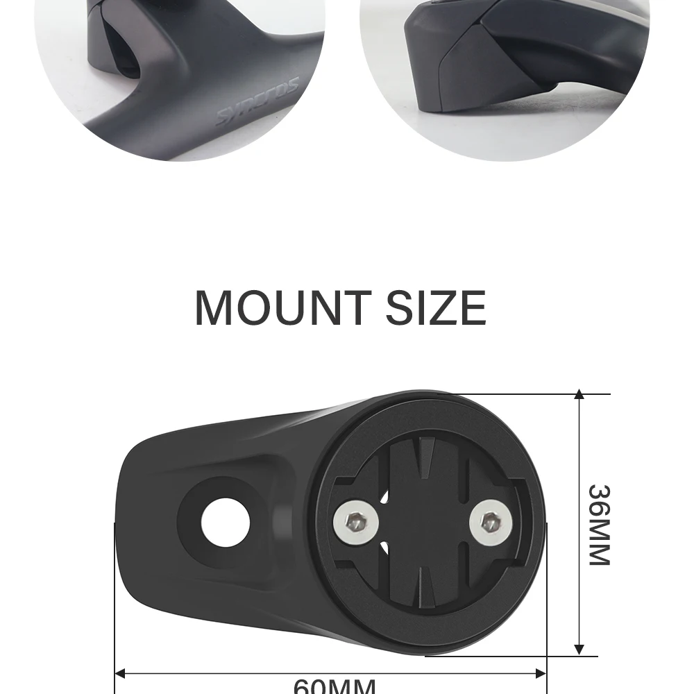 SYNCROS Bike CNC Aluminium Top-Cap Computerhalterung 0 Grad Fraser IC SL WC/DC/XC Lenker XC Vorbau 1,5/2,0 Garmin/Wahoo/Bryton – Detail 5