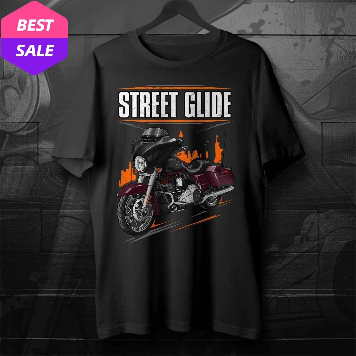 

2018-2020 Models H-D CVO Street Glide Motorcycle T-Shirt 100% Cotton O-Neck Short Sleeve Casual Mens T-shirt Rider Streetwear