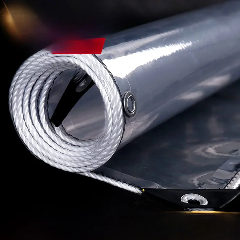 

Transparent Waterproof Rainproof Plastic Outdoor Sunade Oilcloth PVC Material Balcony Rain Cover Cloth Home Daily Use