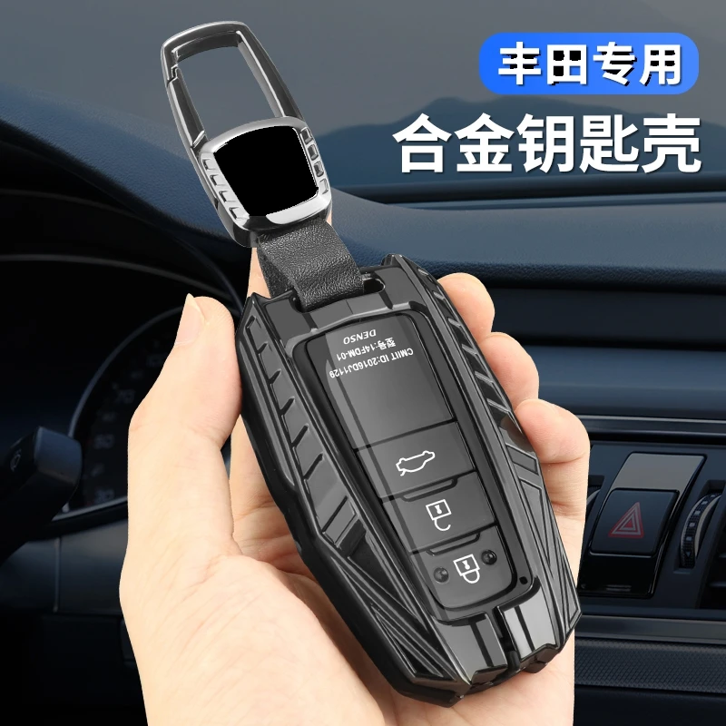 

Car Key Case Cover Keychain For Toyota Camry Corolla C-HR CHR Prado Prius RAV4 Avalon Land Cruiser FJ150 Keyless Entry Key Bag