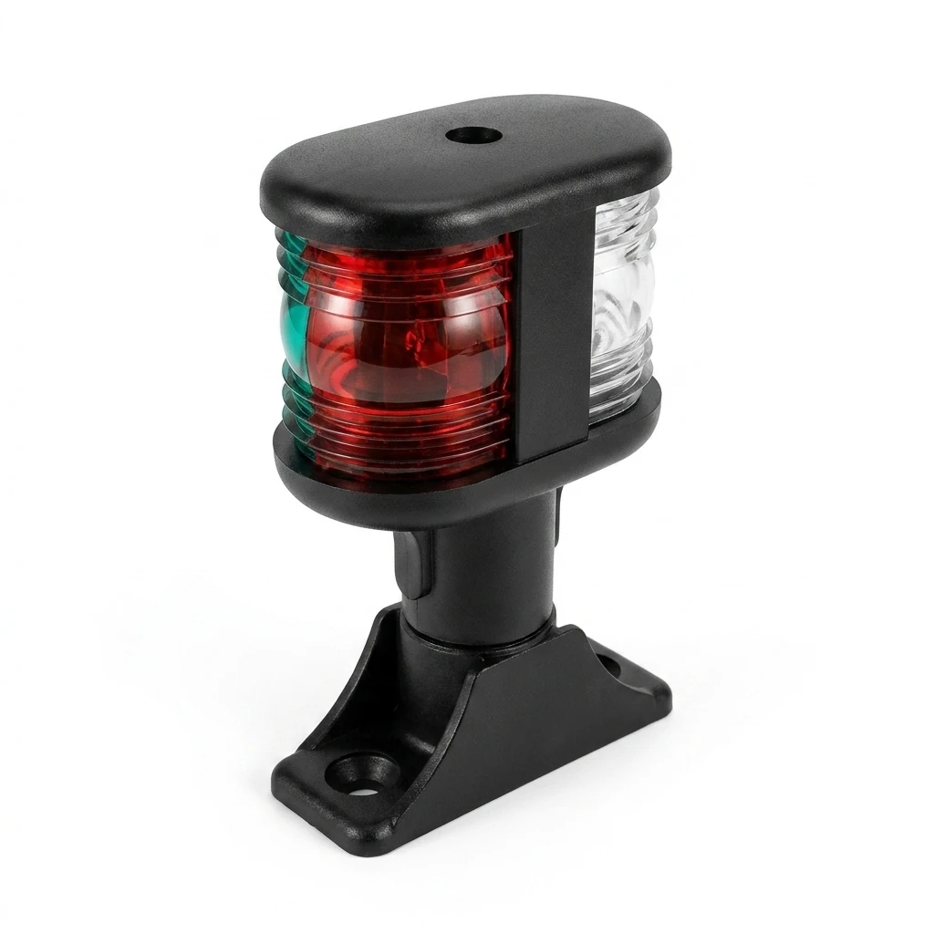 12V LED Marine Navigation Light Tri-Color All Round White Masthead Anchor IP65 Stainless Steel for Boat Sailboat Yacht Under 20m