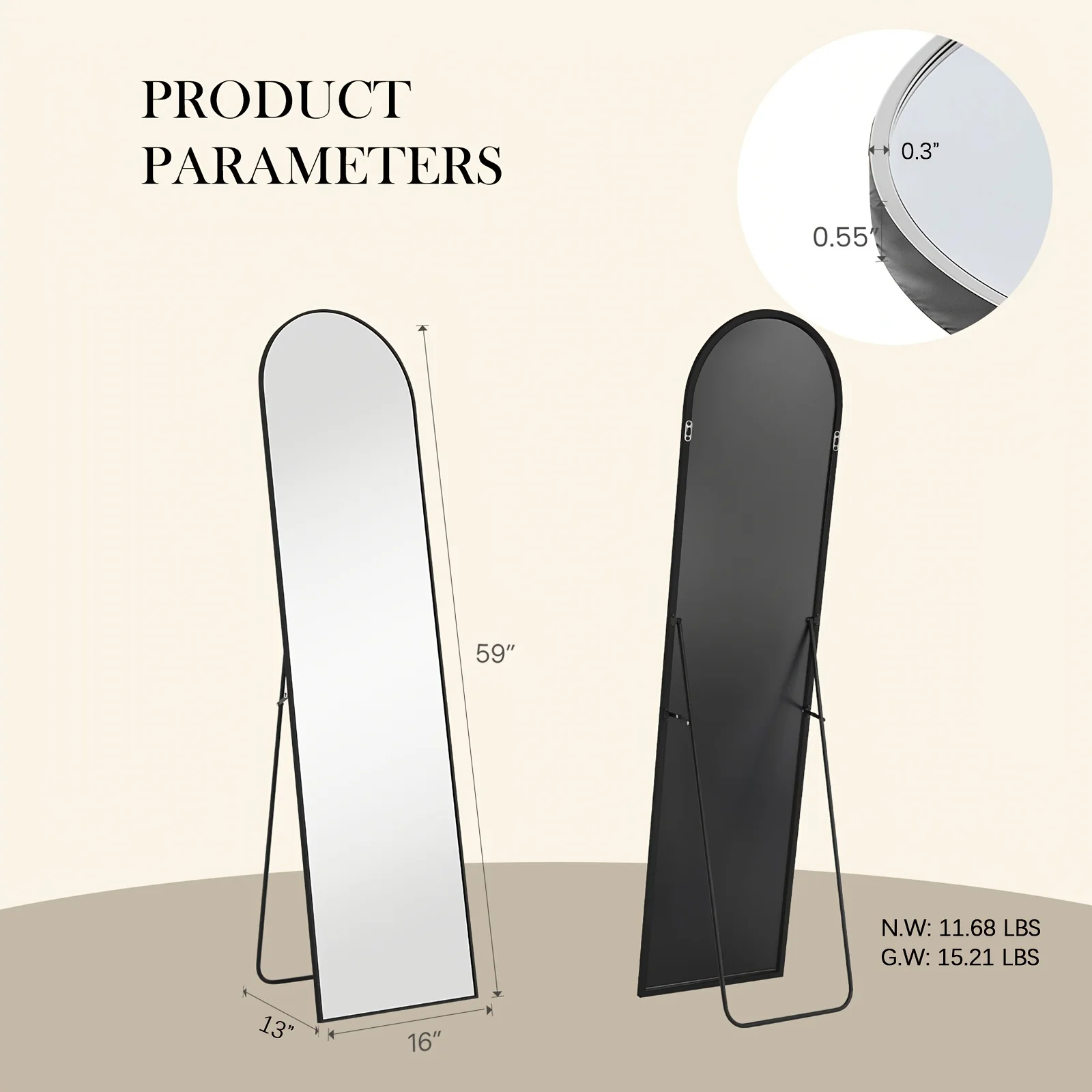Thumbnail 3 - #8 Floor Mirrors Comparison Guide