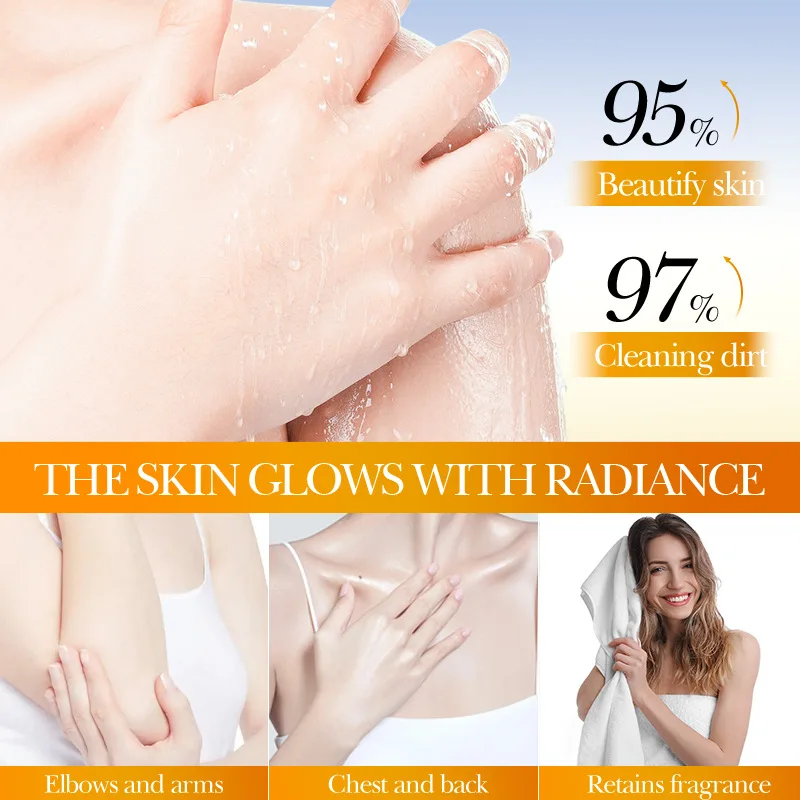 صابون تفتيح الكركم الليموني مصنوع يدويًا للتنظيف العميق وتقشير الجسم المتوهج وصابون العناية بالجسم مع شبكة 100 جرام