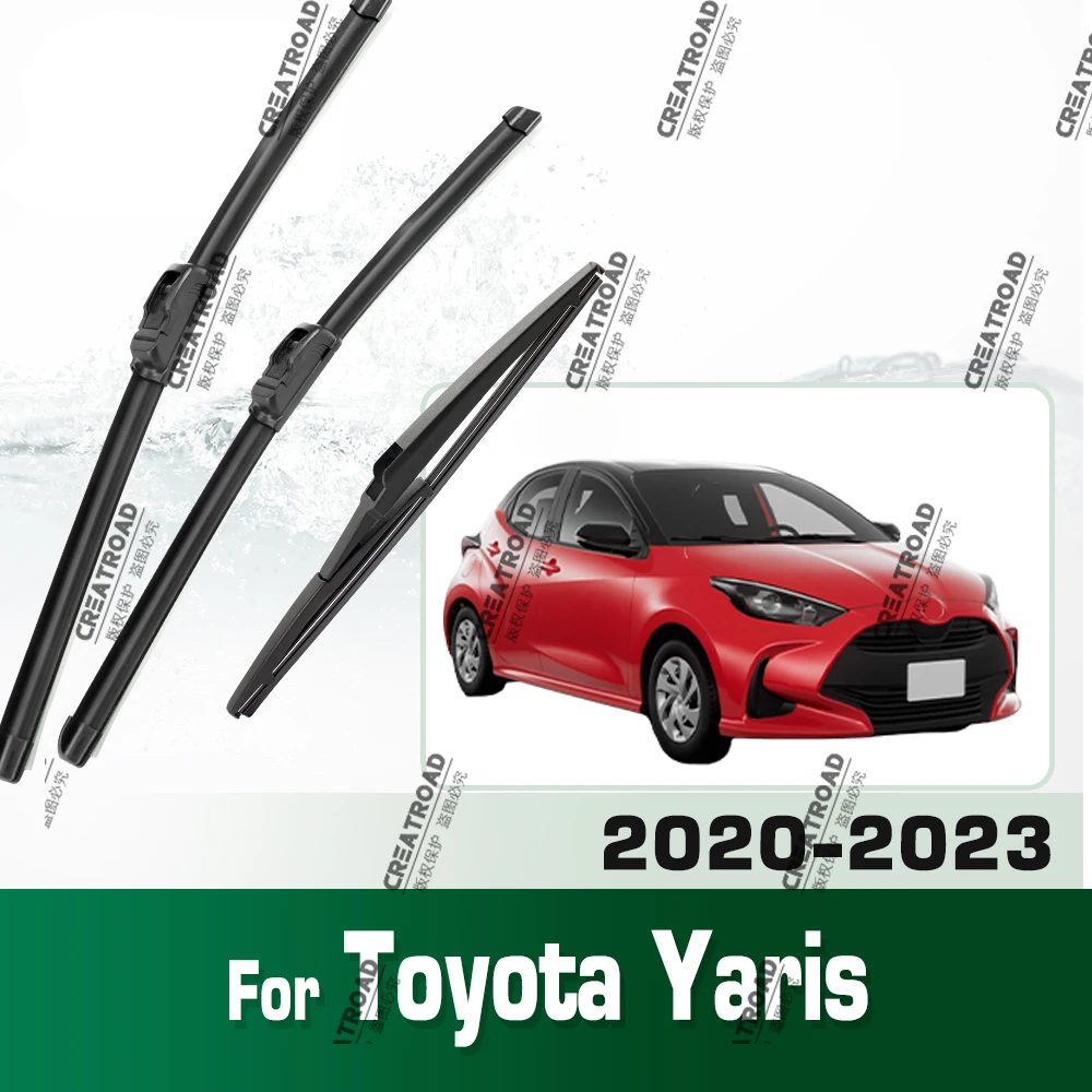 For Toyota Yaris 2020-2023 2021 2022 Wiper Front & Rear Wiper Blades Windshield Windscreen Window Brushes 24