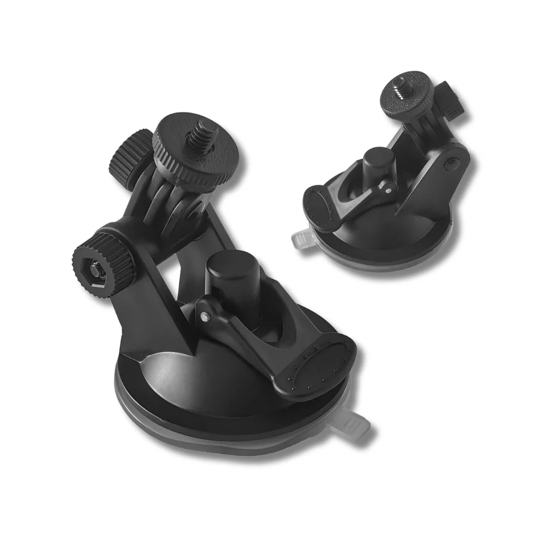 

Автомобильное крепление на присоске для экшн-камер GoPro/Insta360/DJI, 180 ° Регулируемый держатель лобового стекла/окна, универсальное крепление 1/4 дюйма