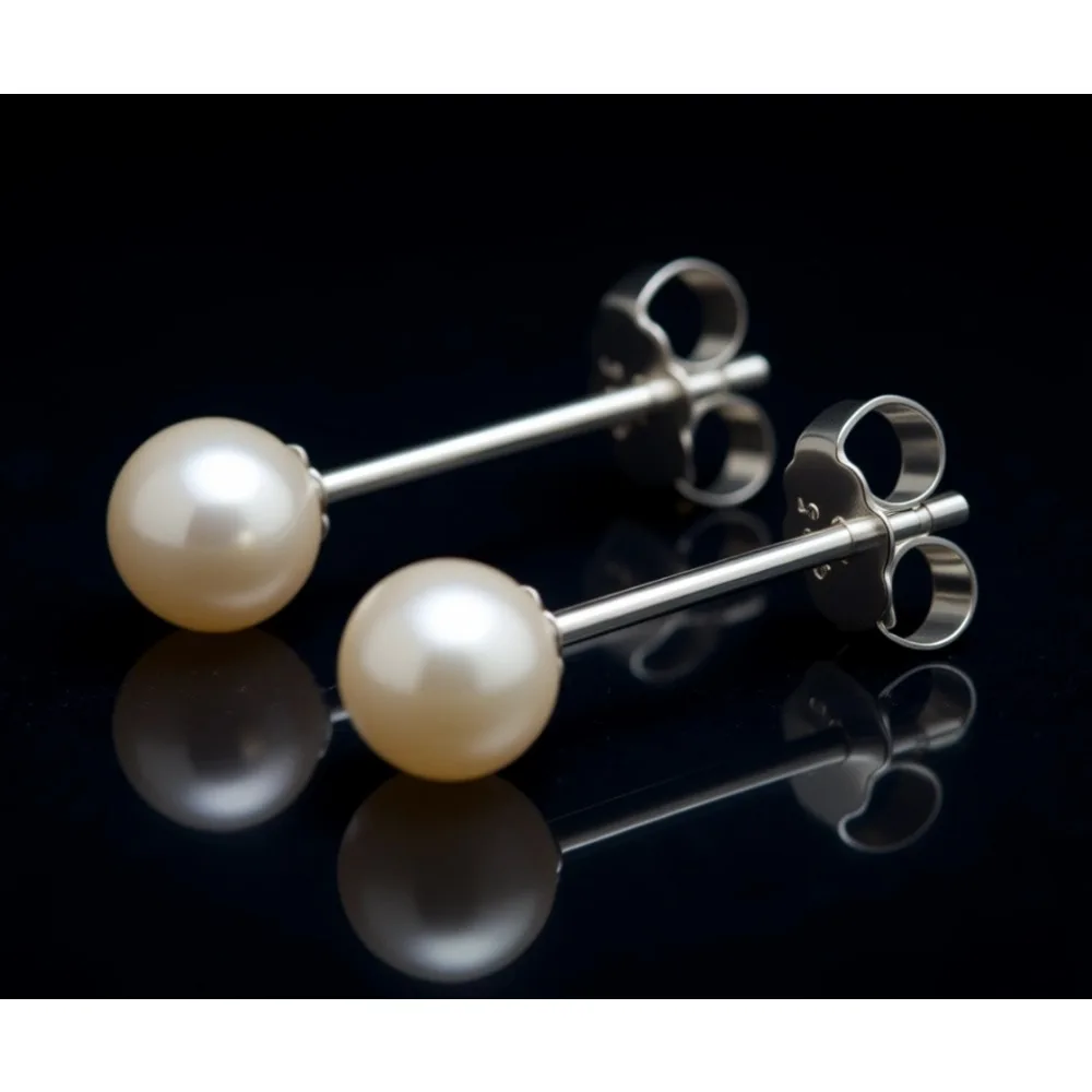 

Миниатюрные серьги-гвоздики с пресноводным жемчугом 3 мм, из серебра 925 пробы, маленькие круглые, белые