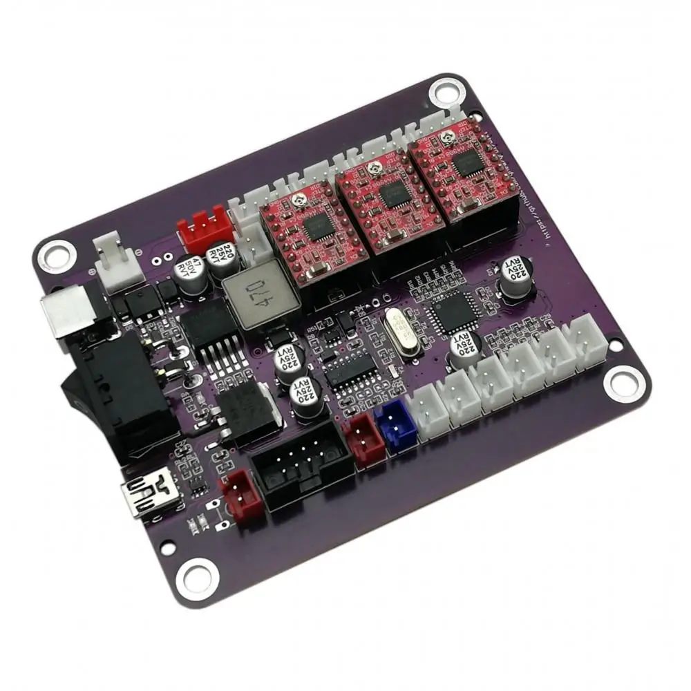 La placa de control Nano de 3 ejes de 12V a 24V admite láser TTL de 12V se puede utilizar en máquinas de grabado láser, máquinas de grabado CNC