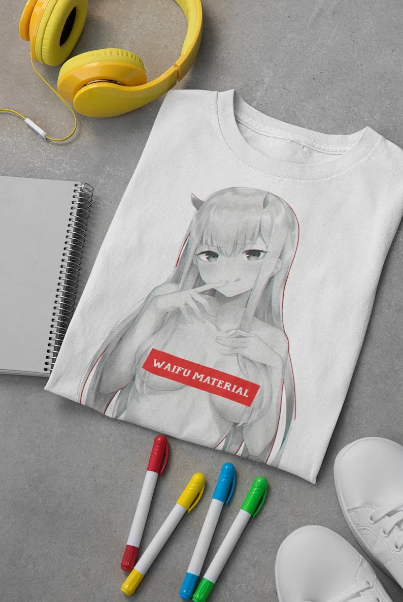 Devil Waifu Softstyle T-Shirt, Waifu Shirt, Anime Girl Tee, Devil Girl Tshirt