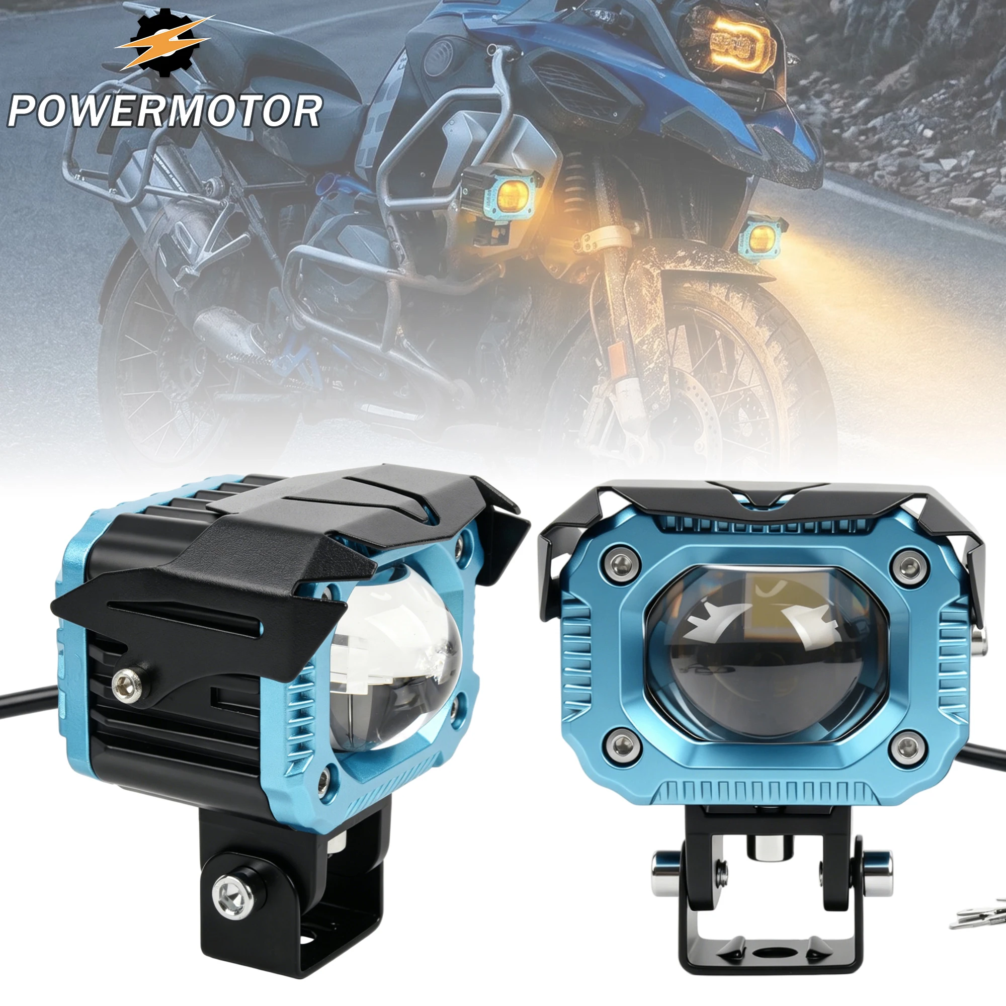 

Motorcycle Headlight Auxiliary LED Fog Light DRL High Low Beam Headlights for YAMAHA Honda Harley Suzuki ADV Scooter HeadLamp