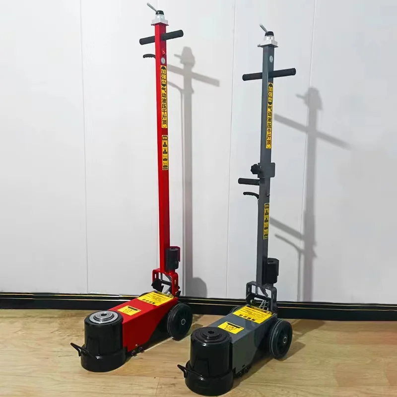 Auto Repair Customized Double-Section Load-Bearing Horizontal 60/120T Pneumatic Hydraulic Jack