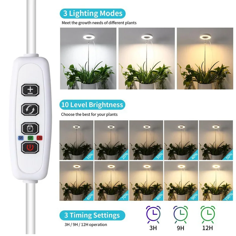 1pcs USB clamp plant light control line switch line plant growth light control line live broadcast fill light control line