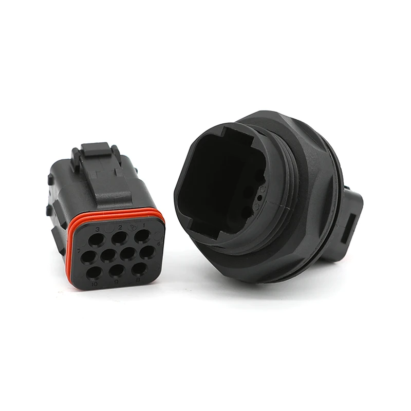 

1set 132010-001/132010-000 Electronic Component 10Pin male/female Round ITT Series Automotive Connector Additional terminal