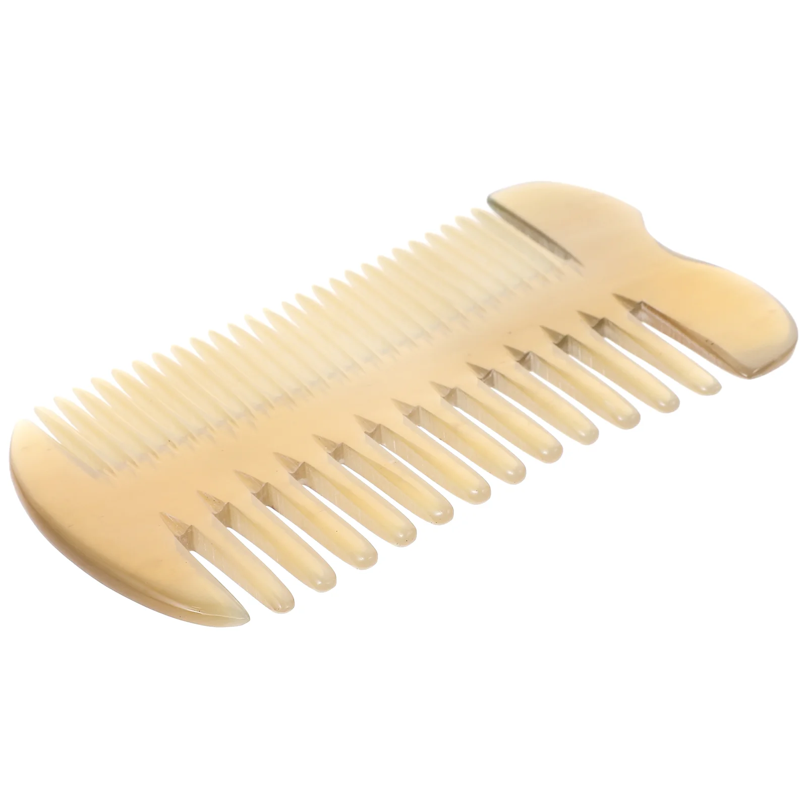 Massage Comb Guasha Scraper Natural Horn Combs Wide Tooth Hair Massager OX