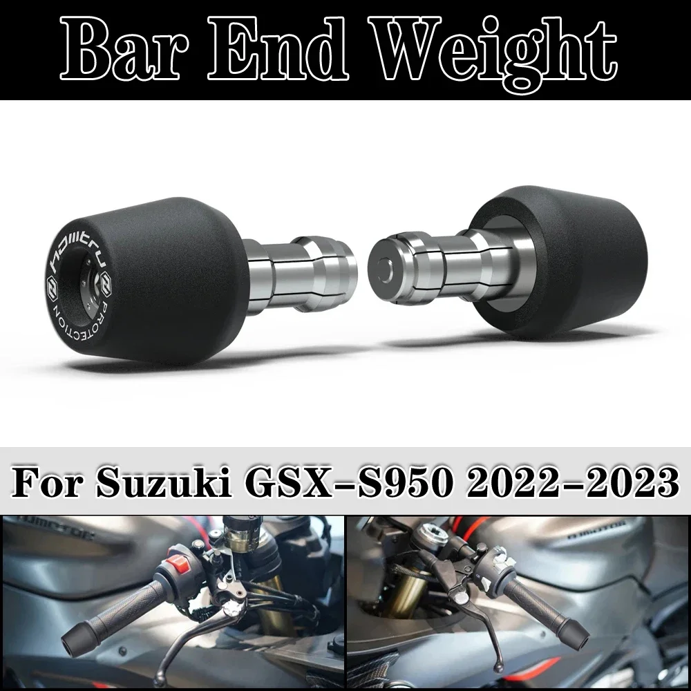 For Suzuki GSX-S950 2022-2023 Motorcycle Handle Bar End Weight Grips Cap