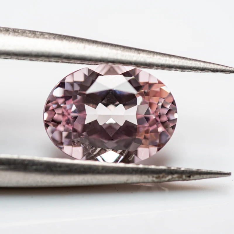 Top Lab Grown Sapphire Oval Shape Sakura Pink Color Charms Beads for Diy Jewelry Making Material Selectable AGL Certificate
