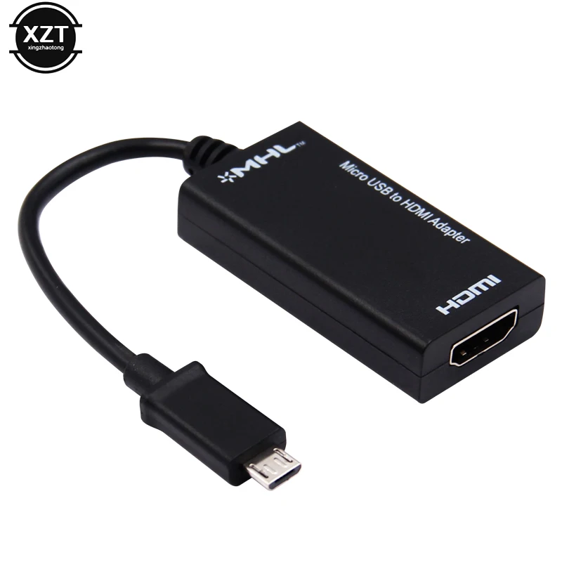 1080P HD Vable HDTV Sdapter Micro USB 5 Pin to HDMI-compatible Converter Adapter Video Cable for Android Phone TV Projector