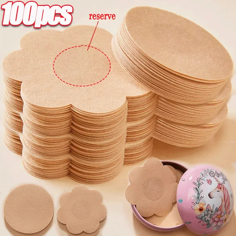 2/100 Stuks Vrouwen Onzichtbare Tepel Pasteitjes Borstlift Tape Overlays Op Beha Stickers Borst Eenmalige Tepel covers Pads Accessoires