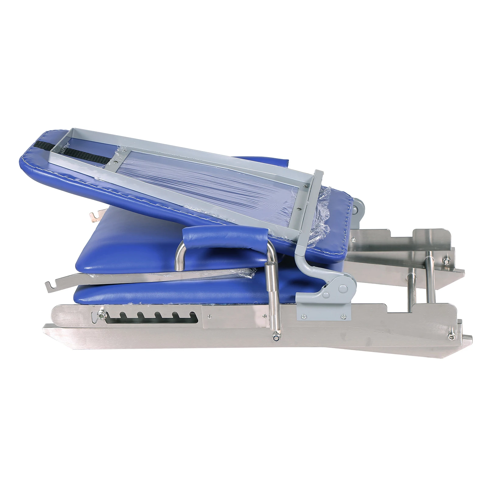 

Портативное стоматологическое кресло для мобильного экзамена, складное силла с регулируемой высотой и поясничной опорой + светодиодная лампа + поднос ﻿