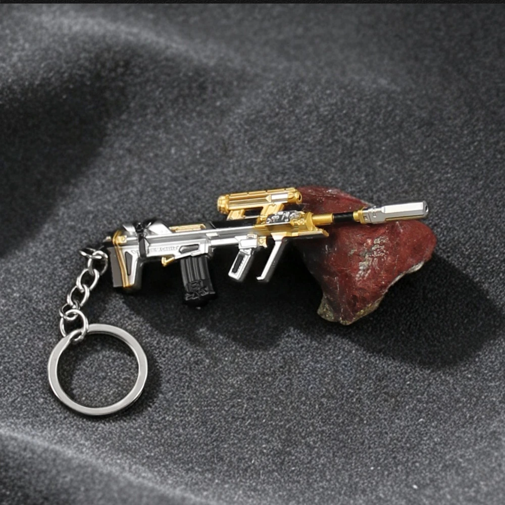 In Stock Delta Force‌ AUG Game Keychain Peripheral Metal Model Accessories Are Removable Desktop Decoration Birthday Gifts Toys