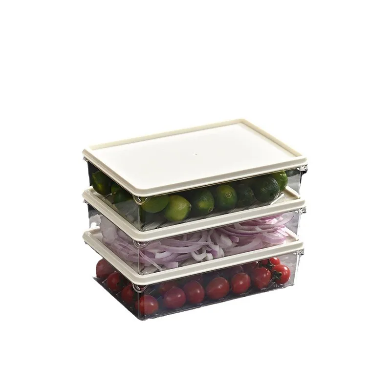 

storage box plastic, transparent food grade seal, fresh-keeping box kitchen, sorting artifact fruit, vegetable freezer box