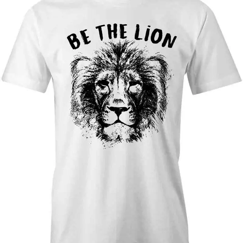 

BE THE LION T Shirt d Cotton MOTIVATIONAL CLOTHING S1WSA146
